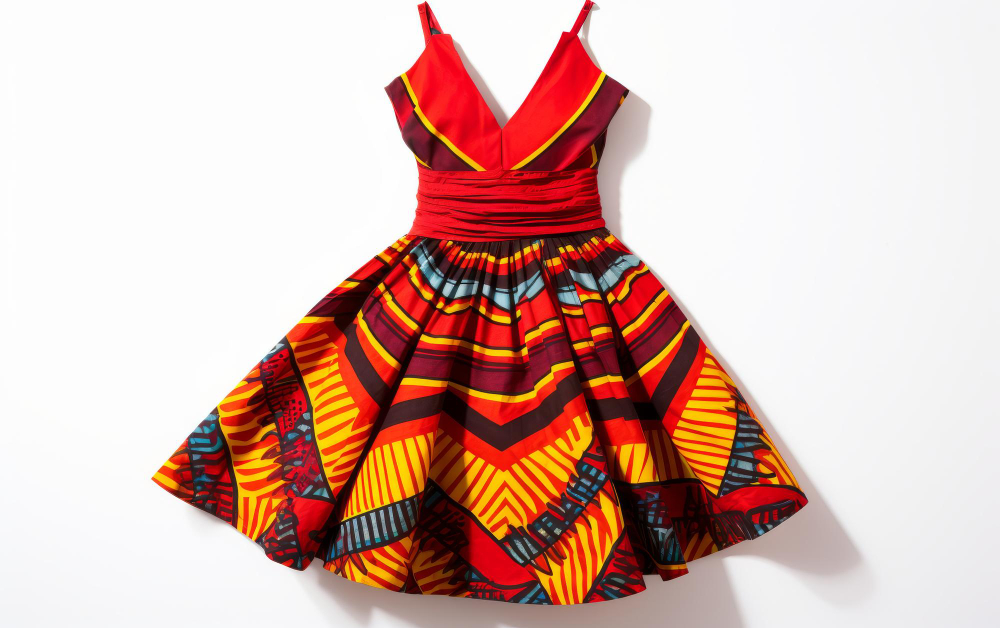 Robe Pagne Gala Sur-Mesure